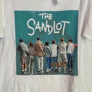 Disney White Short-Sleeve Tee with Teal 'The Sandlot' Graphic NWT